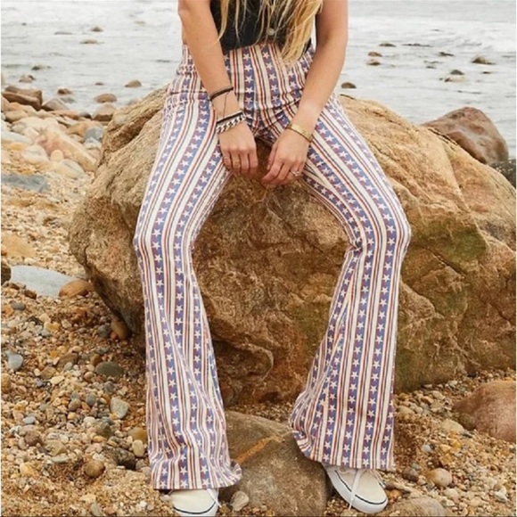 Free People Denim - Free people penny Stars and Stripes bell bottom flare jeans
